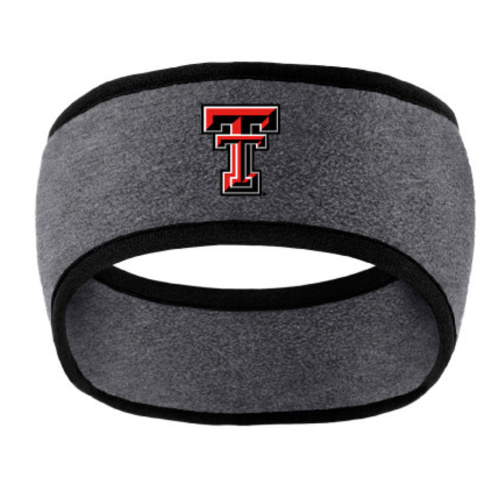 Advanced Graphix Two Tone Fleece Headband Grey/Black