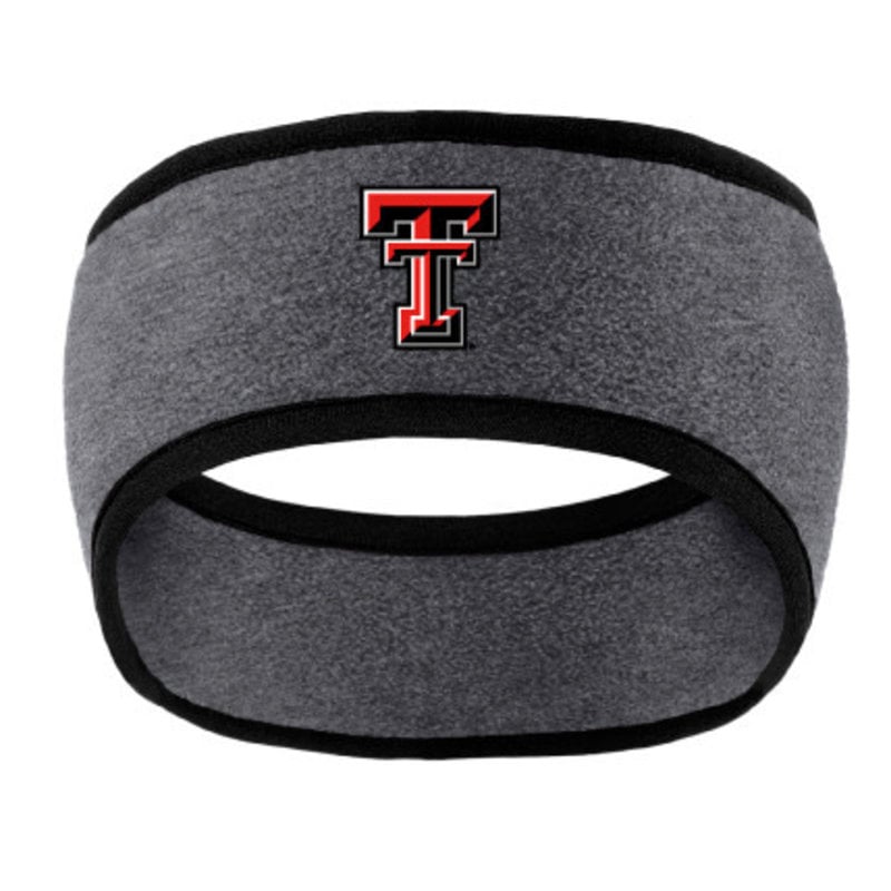 Two Tone Fleece Headband Grey/Black