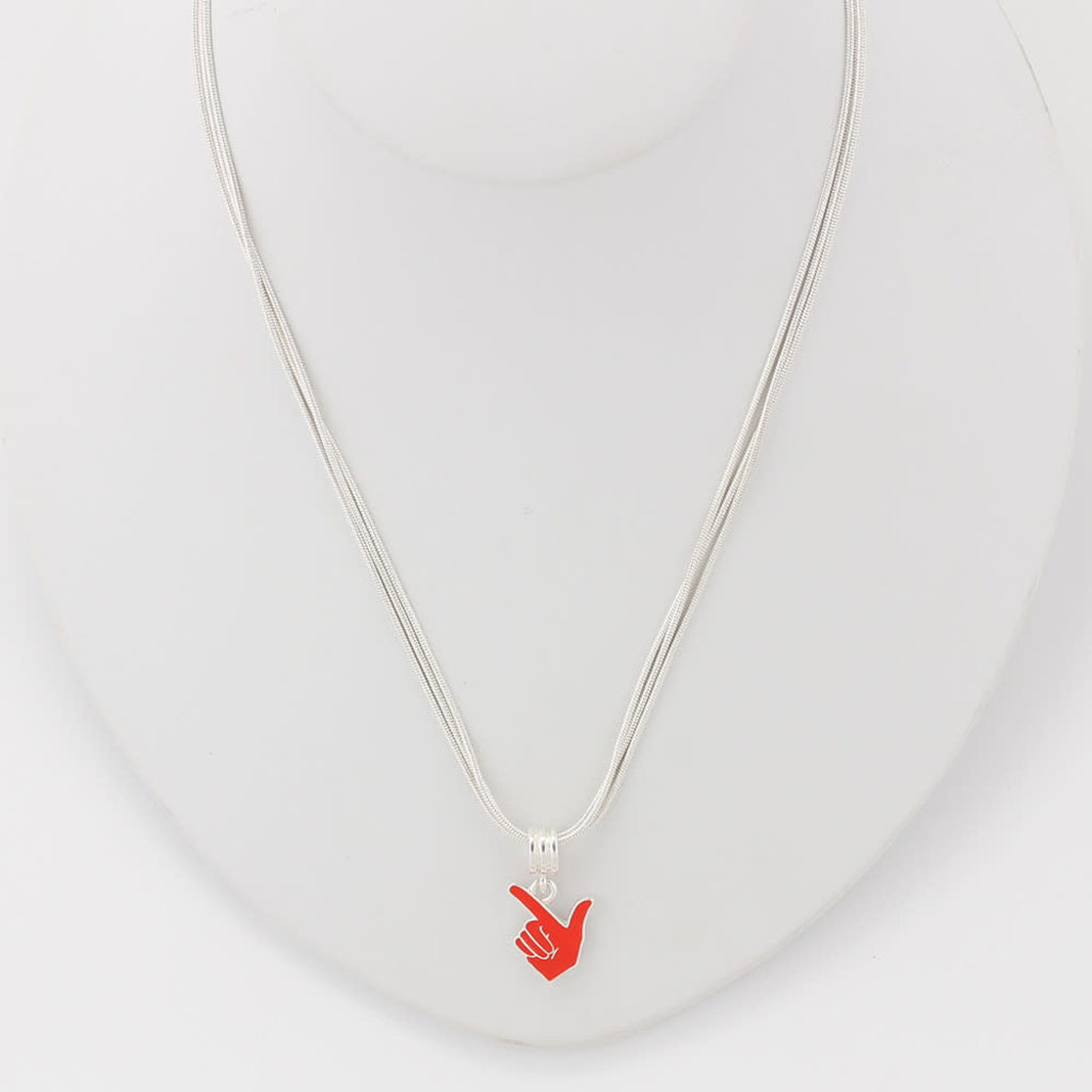 Guns Up Hand Necklace