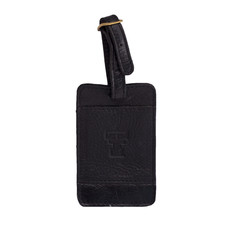 Westbridge Leather Luggage Tag - Black