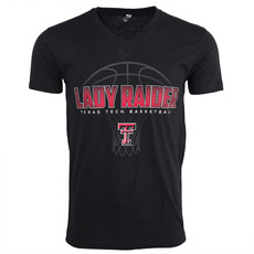 Lady Raider Shaded Basketball SST V-neck