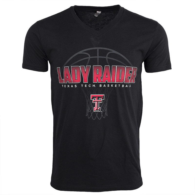 Lady Raider Shaded Basketball SST V-neck