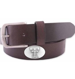 Concho No Tip Leather Belt