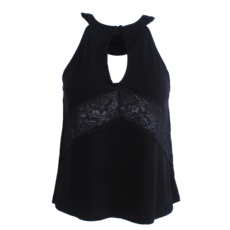 Flying Colors Kennedy Keyhole Back/Lace Inset Ladies Tank