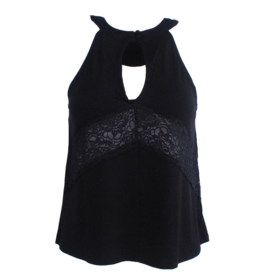 Flying Colors Kennedy Keyhole Back/Lace Inset Ladies Tank