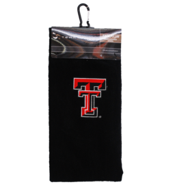 WinCraft Sports Face/Club Embroidered Black Towel