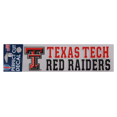 WinCraft Sports 3x10in Stacked Texas Tech Red Raider Decal