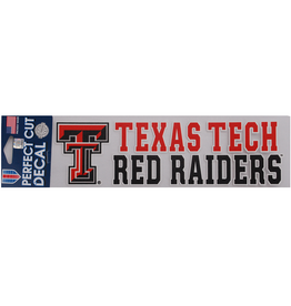 WinCraft Sports 3x10in Stacked Texas Tech Red Raider Decal