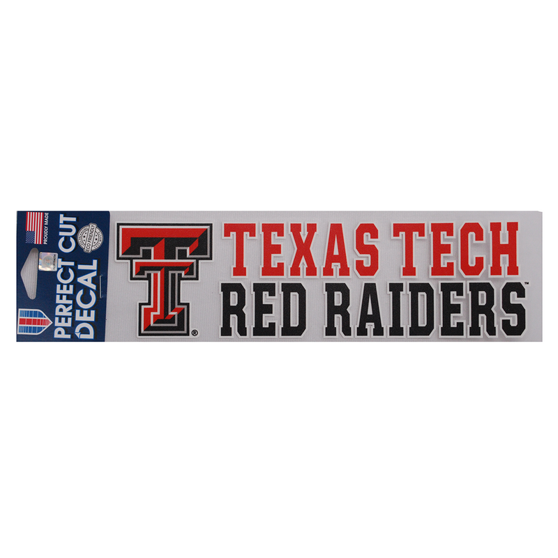 WinCraft Sports 3x10in Stacked Texas Tech Red Raider Decal