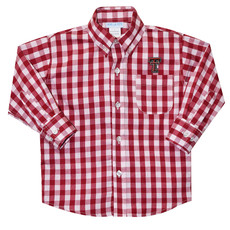 Vive La Fete Big Check Button Down Toddler Shirt