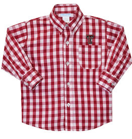 Vive La Fete Big Check Button Down Toddler Shirt