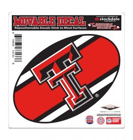 WinCraft Sports Striped Oval Double T Decal 8"x8"