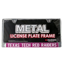 Pink Lettered License Plate
