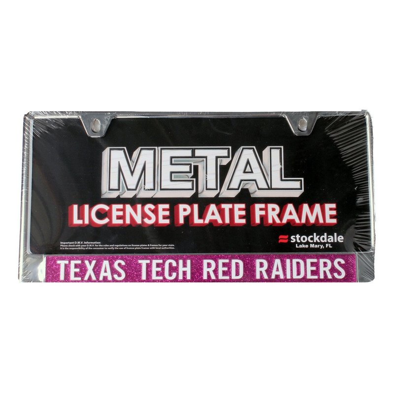 Pink Lettered License Plate