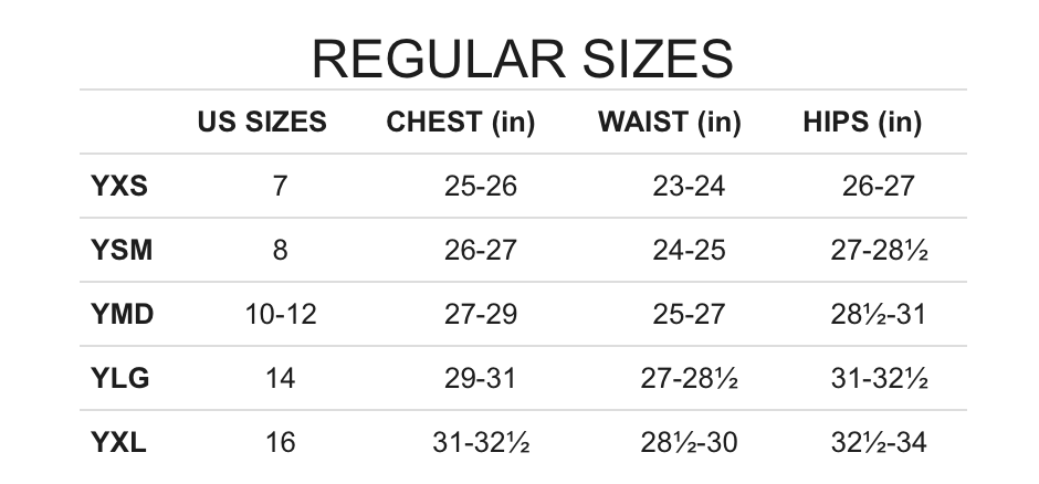 Under Armour Youth Polo Size Chart