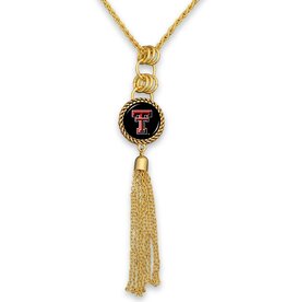 Gold Tassle Long Necklace