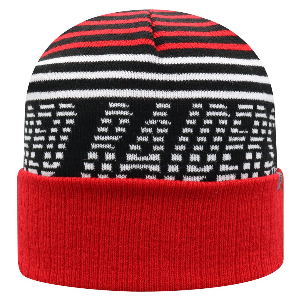 Array Cuffed Knit Beanie with Woven Logo