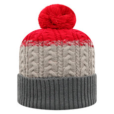 Top of the World Disperse Combo Knit & Mitten Set Red/Grey