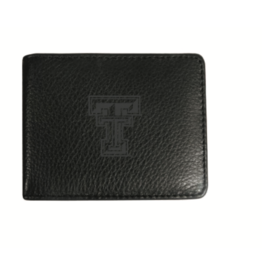 Black Leather Bi-fold Wallet