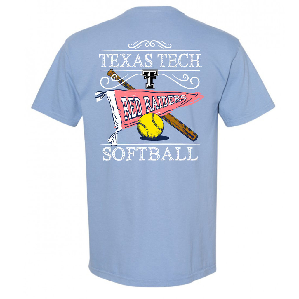 Comfort Colors Softball Pennant Short Sleeve Tee
