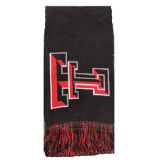 Knit Scarf  with Fringe - Double T and Masked Rider