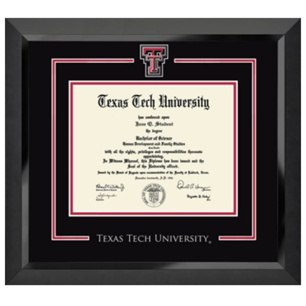 Spirit Double T Diploma Frame