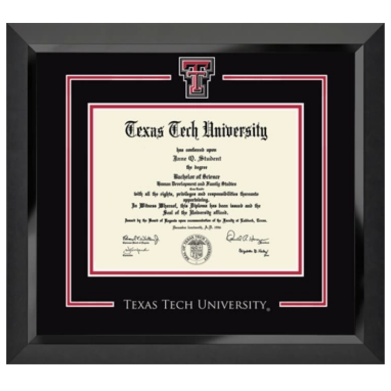 Spirit Double T Diploma Frame