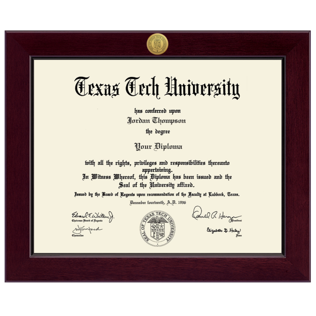 Church Hill Classics Century Engraved Gold Diploma Frame