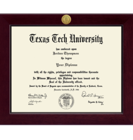 Church Hill Classics Century Engraved Gold Diploma Frame