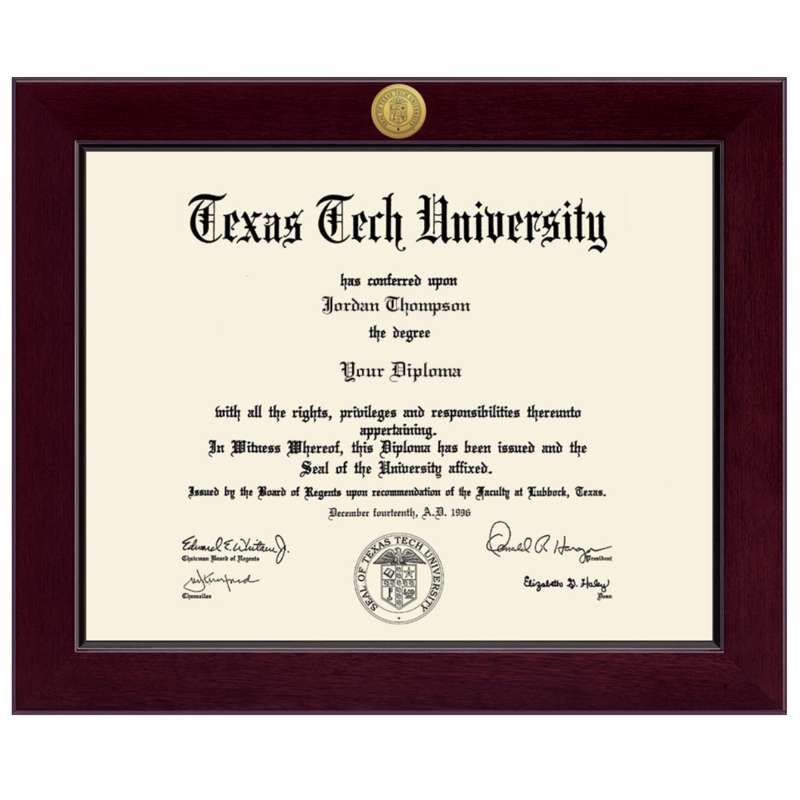 Church Hill Classics Century Engraved Gold Diploma Frame