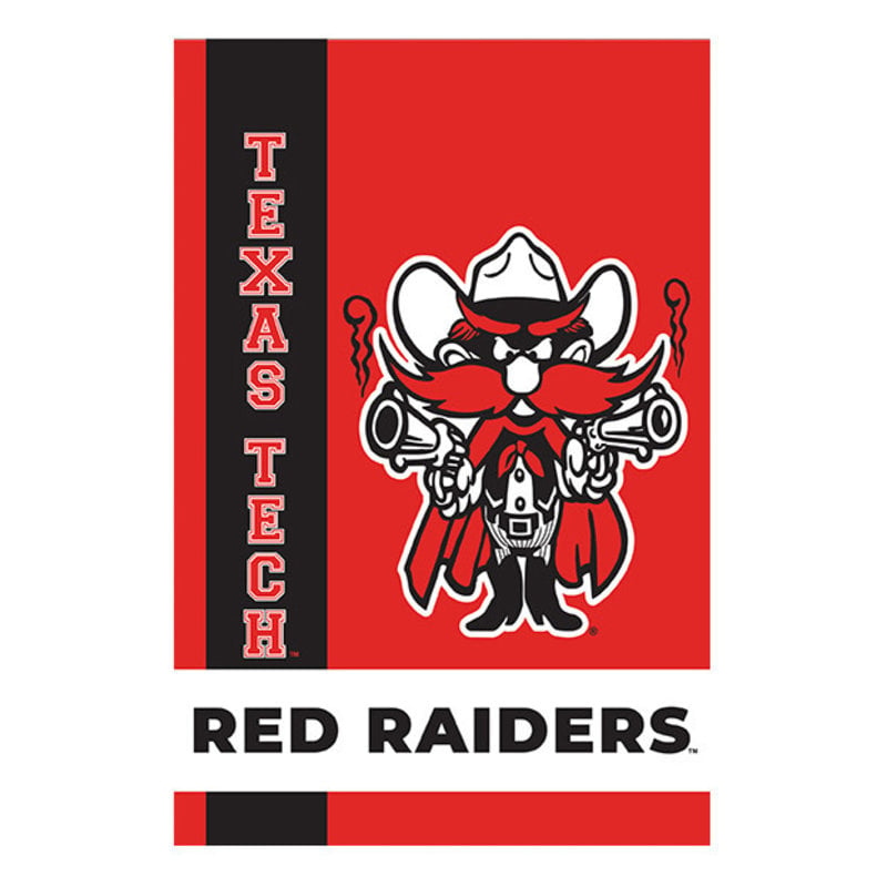 Raider Red Stripe Garden Flag