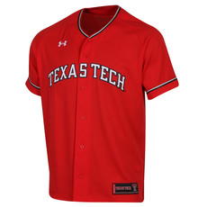 Under Armour Men's Texas Tech Red Raiders Replica Baseball Jersey - White - XL (extra Large)