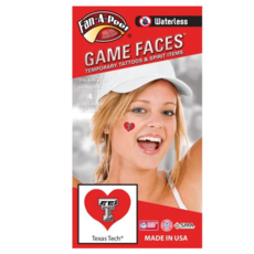 Innovative Adhesives Game Face Heart Tattoo Pack
