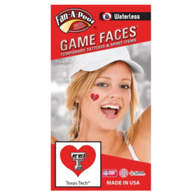 Innovative Adhesives Game Face Heart Tattoo Pack