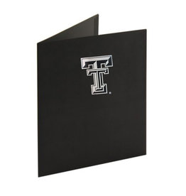 Black Folder with Silver Double T