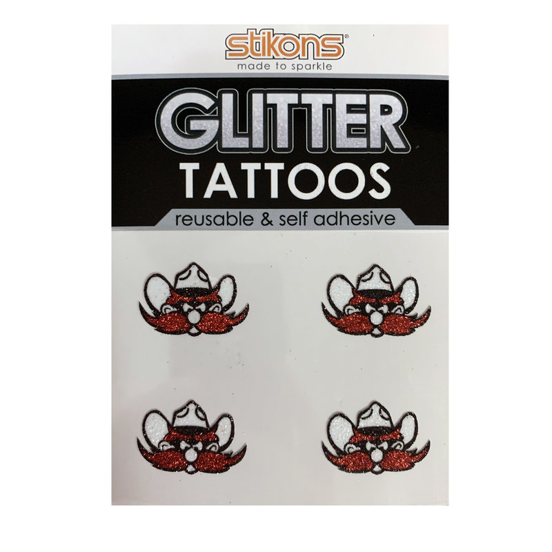 Spirit Gear Glitter Raider Red Tattoo 4 Pack