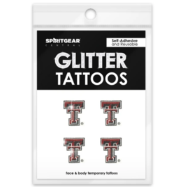 Spirit Gear Glitter Double T Tattoo 4 Pack