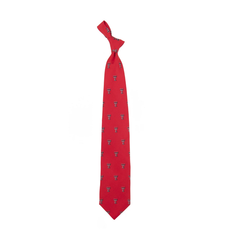 Eagles Wings Men's Dress Tie Prep Red Double T