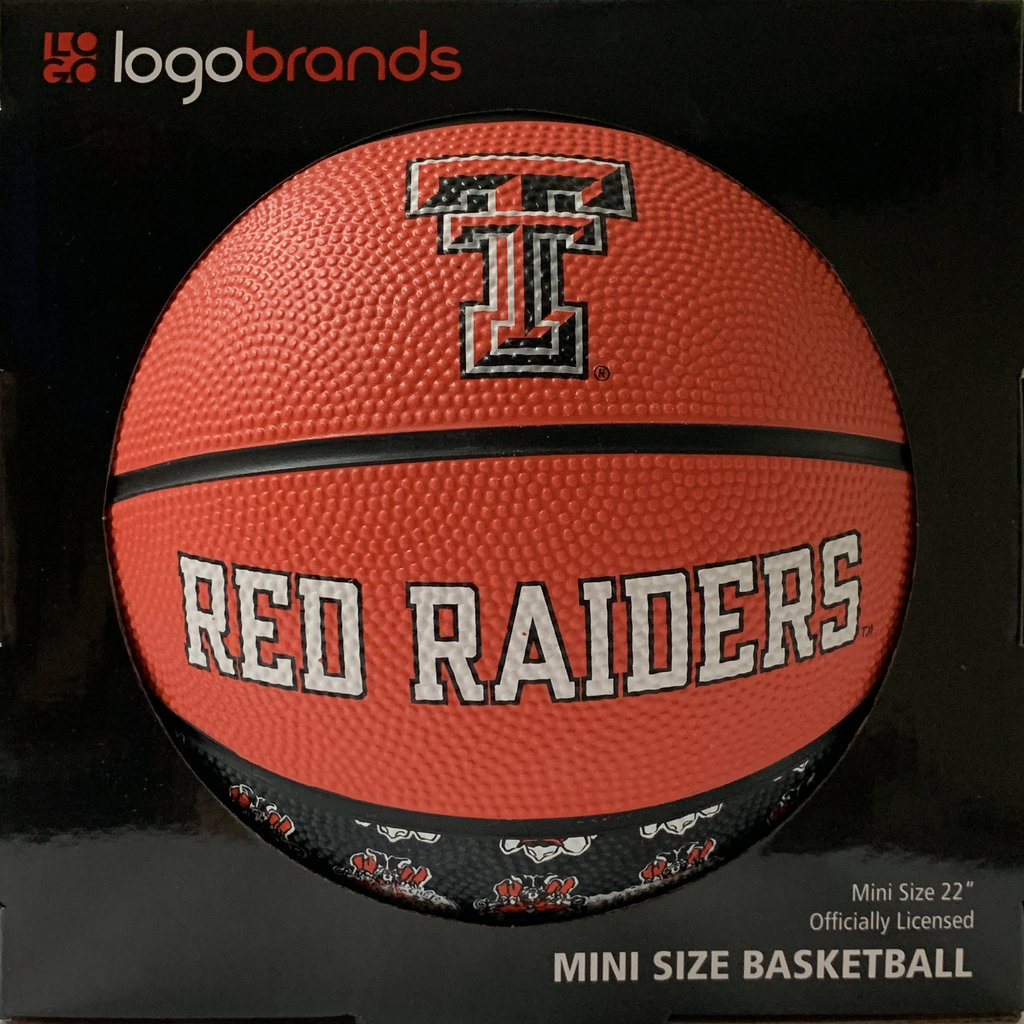 Repeating Logo Mini Size Rubber Basketball