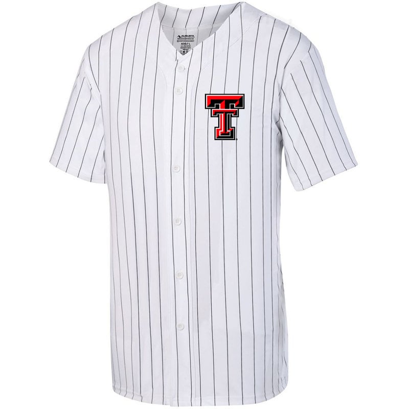 Pinstripe Youth  Full Button Baseball Jersey