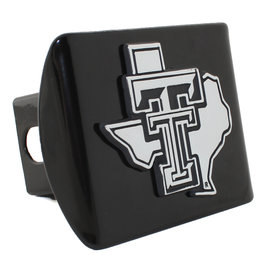 Hitch Cover Black with Chrome Lonestar Pride