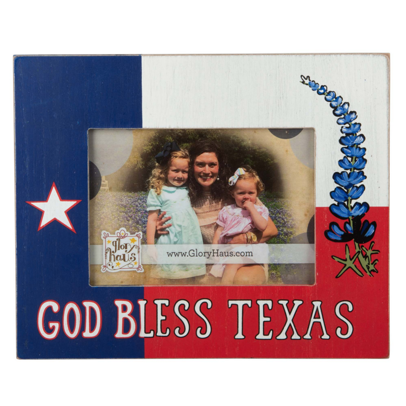 God Bless Texas Picture Frame