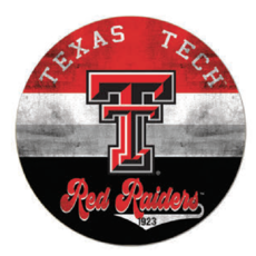 Round Retro Est. Multi Shaded Wood Sign 20x20