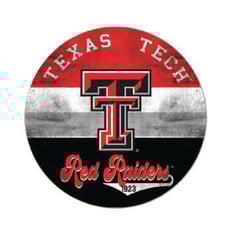 Round Retro Est. Multi Shaded Wood Sign 20x20