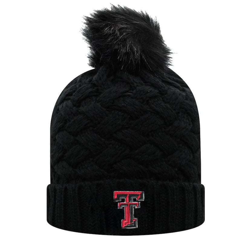 Frankie Cuffed Knit Black Toboggan