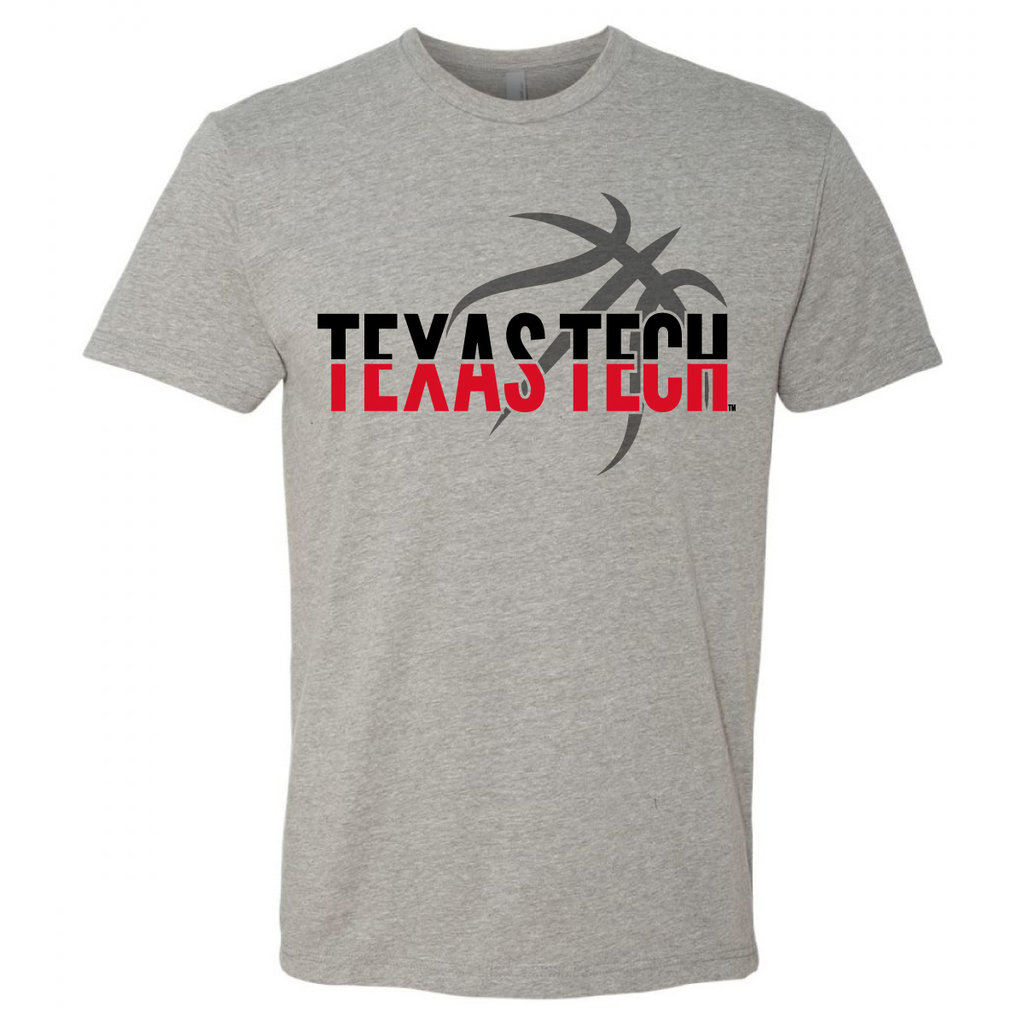 Canvas Split Outline Basketball Short Sleeve Tee