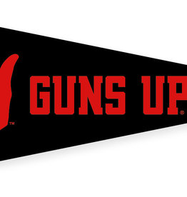 Guns Up Felt Pennant 6 x 15