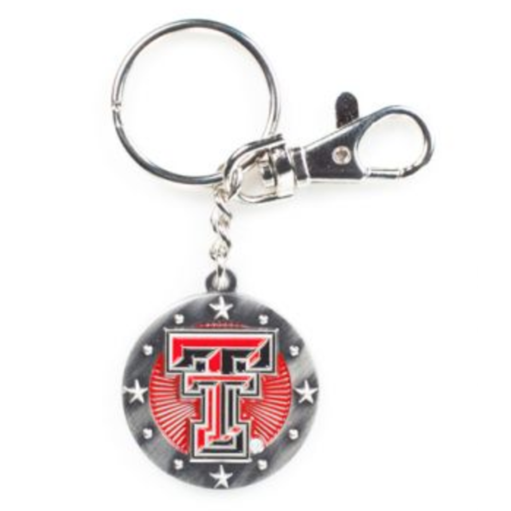 Impact Round Star Keychain