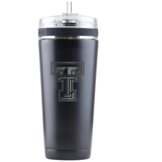 Fan Brander Water Bottle & Ice Shaker Black 26oz