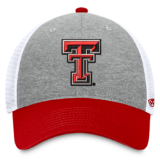 Top of the World Stamp Tri-Color Mesh Back Cap - Grey/White/Red